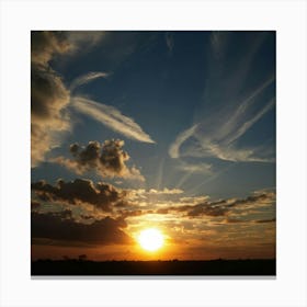 Sunset - Sunset Stock Videos & Royalty-Free Footage Canvas Print