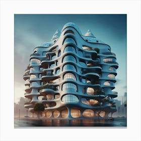 Futuristic building 3 Canvas Print