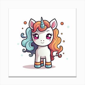 Cute Unicorn 656 Canvas Print