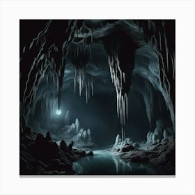 Mysterious Cave Canvas Print