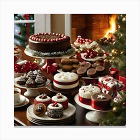 Christmas Desserts 5 Canvas Print