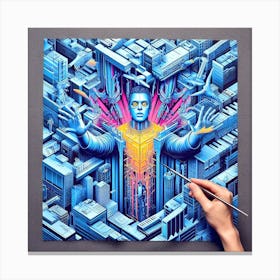 Futuristic Art 1 Canvas Print