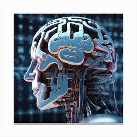 Cyborg Brain 9 Canvas Print