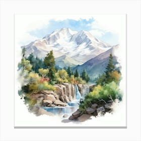 Watercolor Landscape 1 Canvas Print