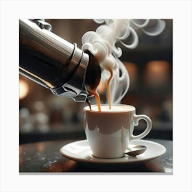 Coffee Pouring 45 Canvas Print