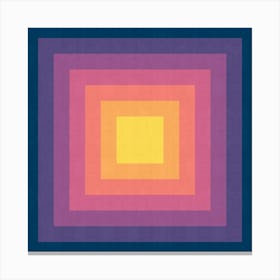 Squares gradient colors 4 Canvas Print