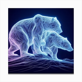 Polar Bears 1 Canvas Print