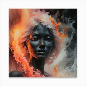 Fire Girl 1 Canvas Print