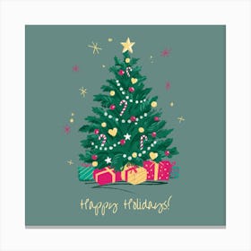 Happy Holidays Canvas Print