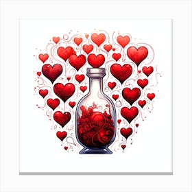 Bottle Of Love 1 Canvas Print