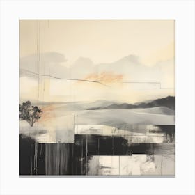 The Mood And Vibes Contemporary Landscape 8 Canvas Print