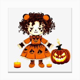 Halloween Girl Canvas Print