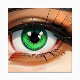Green Eye Canvas Print