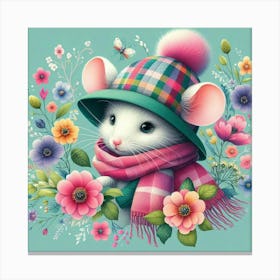 Mouse In A Hat 2 Canvas Print