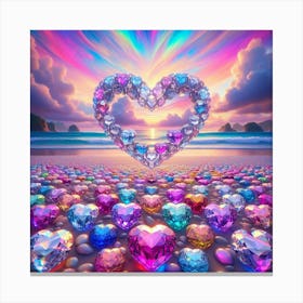 Heart Of Diamonds Canvas Print