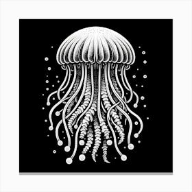 Illustration Jellyfish 9 Canvas Print