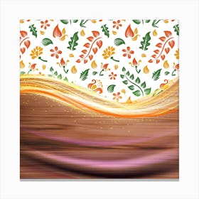 Floral Background Abstract Pattern Canvas Print