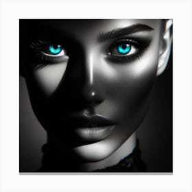 Dark Blue Eyes 3 Canvas Print