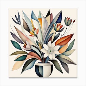 Abstract Floral Arrangement Canvas Print