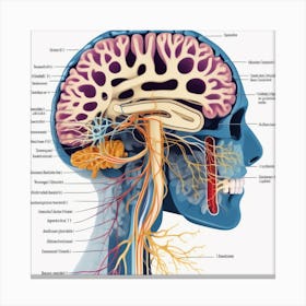 Anatomy Of The Human Head 2 Canvas Print