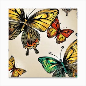Butterflies In Flight 5 Canvas Print