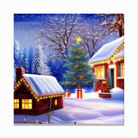 Happy Holidays Canvas Print