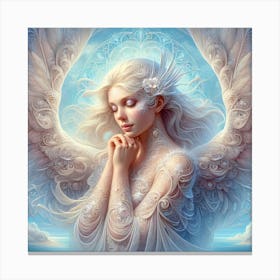 Angel Beauty Pray Creative Color Illustration 1 Canvas Print