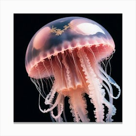 Pink jellyfish 2 Canvas Print