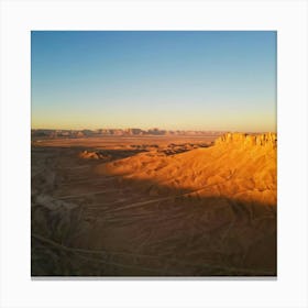 Desert Landscape - Desert Stock Videos & Royalty-Free Footage Canvas Print