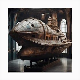 Ship In A Room 1 Canvas Print