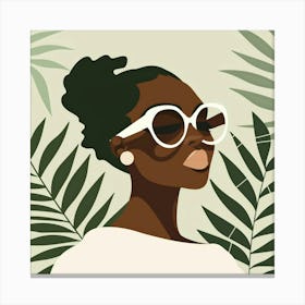 Portrait Of African American Woman 6 Canvas Print