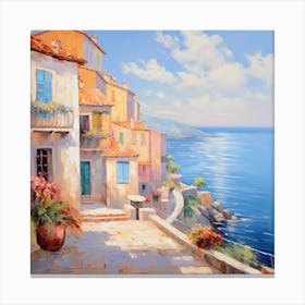 Mediterranean Melodies: Monet's Legacy Canvas Print