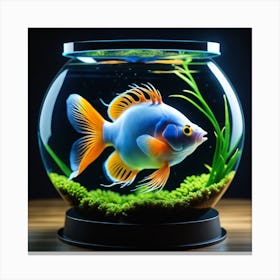 Goldfish In A Bowl Canvas Print