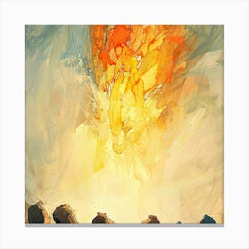 Throne Of Fire Canvas Print