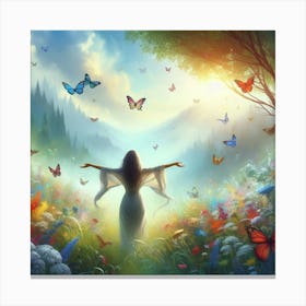 Butterfly Garden Canvas Print