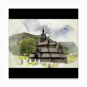 Norwegian Church Canvas Print