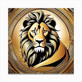 Golden Lion 1 Canvas Print