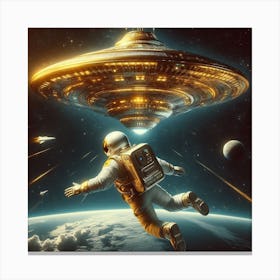 Alien Spaceship Canvas Print