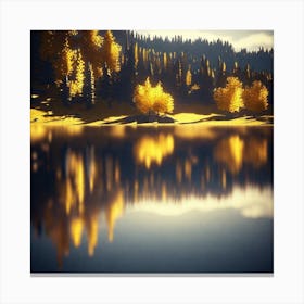 Sunset Over Water 4 Canvas Print