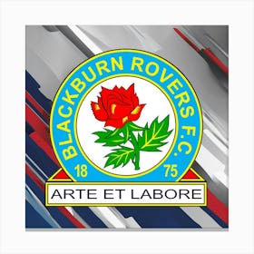 Blackburn Rovers F.C Logo Wall Art 19 Canvas Print