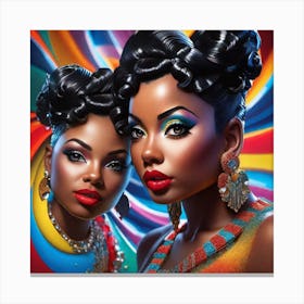 Colorful twin Canvas Print