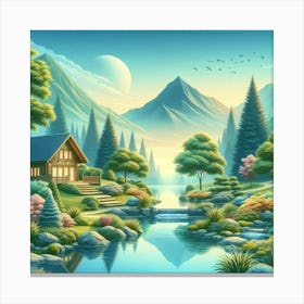 Inspire Peaceful Interiors With Landscapes Canvas Print