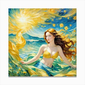 Mermaid fyjj Canvas Print