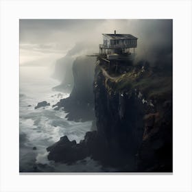 House On The Cliff 2 Canvas Print