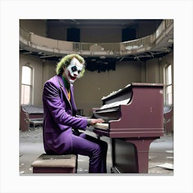 Joker At The Piano 7 Canvas Print