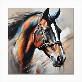 Horse Portrait 4 Canvas Print