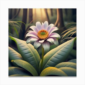 Flower In The Forest Canvas Print