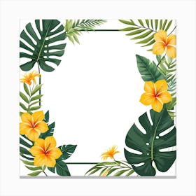 Tropical Frame 7 Canvas Print