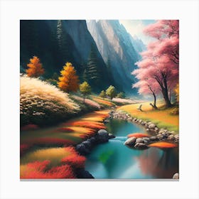 Spring In The Mountains Canvas Print