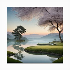 Sakura Trees Canvas Print